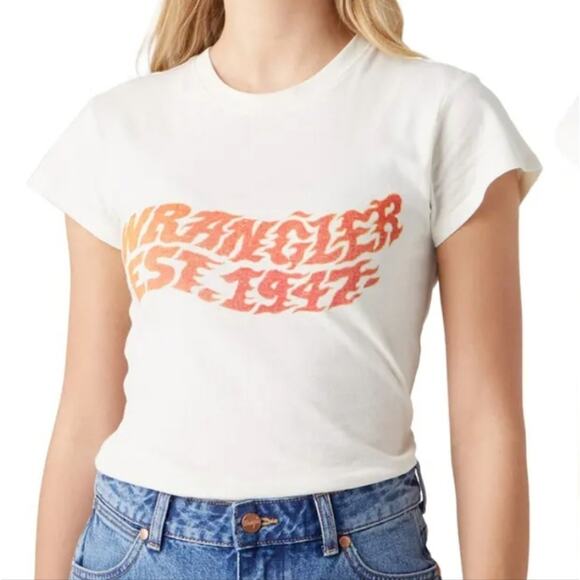 Wrangler Fitted Short Sleeve Crewneck Graphic Tee | Small - Picture 1 of 6